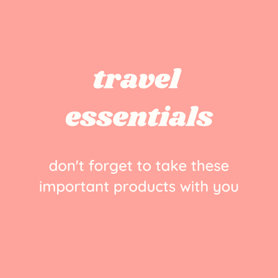 ✈️ Travel Essentials ✈️